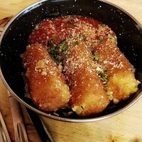 Vegan Mozzarella sticks at Rudy's Dirty Vegan Diner in North West London