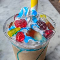 Rainbow Unicorn shake at Rudy's Dirty Vegan Diner in North West London