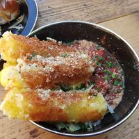 Mozzarella sticks at Rudy's Dirty Vegan Diner in North West London