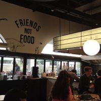 Indoors at Rudy's Dirty Vegan Diner in North West London