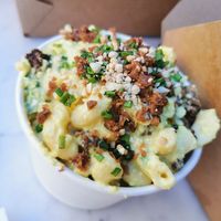 Mac n cheeze at Rudy's Dirty Vegan Diner in North West London