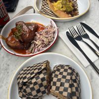 Philly cheesesteak, wings, Rueben   at Rudy's Dirty Vegan Diner in North West London