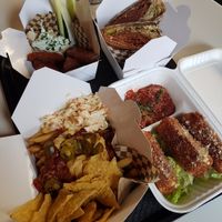 Dirty fries, mozza sticks, Reuben, and wings at Rudy's Dirty Vegan Diner in North West London
