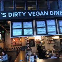 Great menu at Rudy's Dirty Vegan Diner in North West London