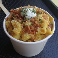 Mac n cheese at Rudy's Dirty Vegan Diner in North West London