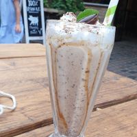 Scout girl milkshake at Rudy's Dirty Vegan Diner in North West London
