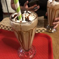 chocolate milkshake at Rudy's Dirty Vegan Diner in North West London