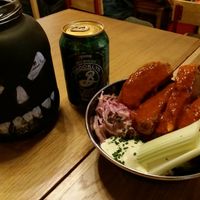 Seitan Buffalo wings at Rudy's Dirty Vegan Diner in North West London