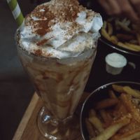 Pumpkin spieced shake 🤤😍 at Rudy's Dirty Vegan Diner in North West London