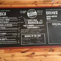 Sides and drinks  at Rudy's Dirty Vegan Diner in North West London