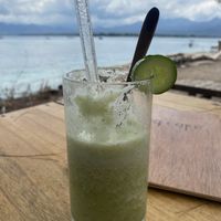 Opps started drinking before I snapped pic. Lucumber drink!   at Pituq Cafe in 