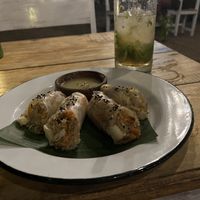 Rice Paper rolls are amazing!  at Pituq Cafe in 