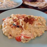 Scrambled tofu - incredible at Pituq Cafe in 