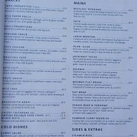 Menu at Pituq Cafe in 