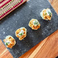 spicy rice cake  at Pituq Cafe in 