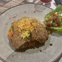 Veggie bake and shrooms  at Pituq Cafe in 