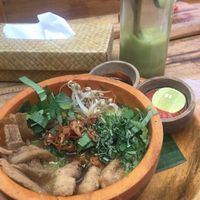 Main course with broth at Pituq Cafe in 