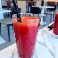 Fresh juice at Organic Vision in Oostende