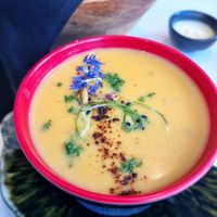 Soup of the day at Organic Vision in Oostende