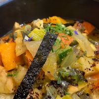 lekkere winterse schotel met tofu at Organic Vision in Oostende
