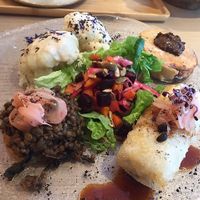 Excellent dish of the day. Everything day you het another surprise on your plate   at Organic Vision in Oostende