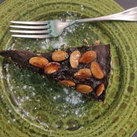 Chocolate and almond pie at Remedio Santo Campo Alegre in Porto