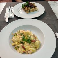 Lemon&mustard gnocchis and bacalhau à brás at Remedio Santo Campo Alegre in Porto