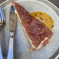 Peach cheesecake   at Remedio Santo Campo Alegre in Porto