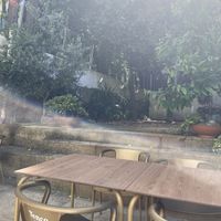 Outside seating are lovely on a sunny day 😎   at Remedio Santo Campo Alegre in Porto