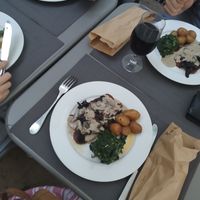 Seitan steaks at Remedio Santo Campo Alegre in Porto