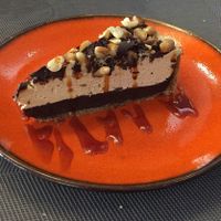 really sweet snickers tarte at Remedio Santo Campo Alegre in Porto