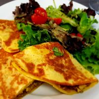 Quesadillas 😋 at Remedio Santo Campo Alegre in Porto