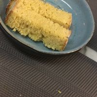 Home made almond  bread/cake  at Remedio Santo Campo Alegre in Porto