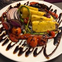 Fried polenta, super delicious at Remedio Santo Campo Alegre in Porto