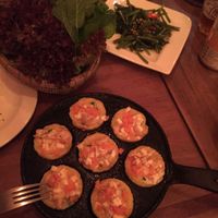 Vegan Banh khot pancakes at Banh Banh in South East London
