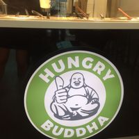 In store logo at Hungry Buddha in Guildford