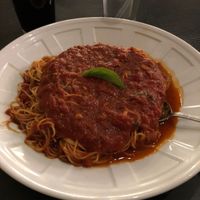 Angel hair marinara off the Vegan Menu  at Anna Marie's in Las Vegas