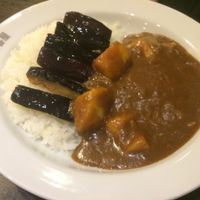 Vegetarian curry with eggplant at Coco Ichibanya - Chuoku in Osaka