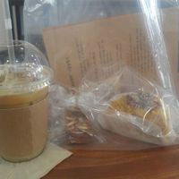 Milk Latte and Cake  at Brown Rice in Changwon