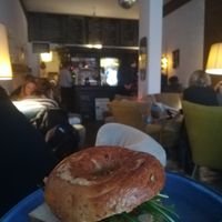 Veganized Bagel at Teilchen & Beschleuniger in Muenster