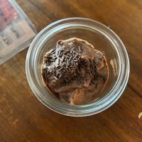 vegane Mousse au chocolate   at Zum Zweischneidigen Pferd in Muenster