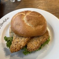 Vegan schnitzel - bread so soft   at Kamps in Berlin