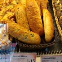Olive bread at Kamps in Berlin