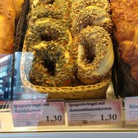 Langenkringel (pretzel dough in bagel shape) at Kamps in Berlin
