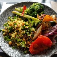Three different salads at The Green Grocer in Amersham