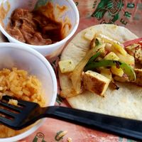 Rice, beans, tofu taco at Red Mesa Mercado in St Petersburg