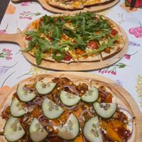 Grillgemüse-Käse, Lachs-Rucola & Hühnchen-Teriyaki at Flammerie Alt-Saarbrücken in Saarbrucken