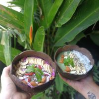 Vegan smoothie bowls at Cacao Flow in Jimbaran