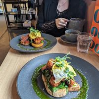 Vegan 'benedict' at Birdhouse in Sheffield