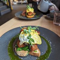 Vegan 'benedict' at Birdhouse in Sheffield